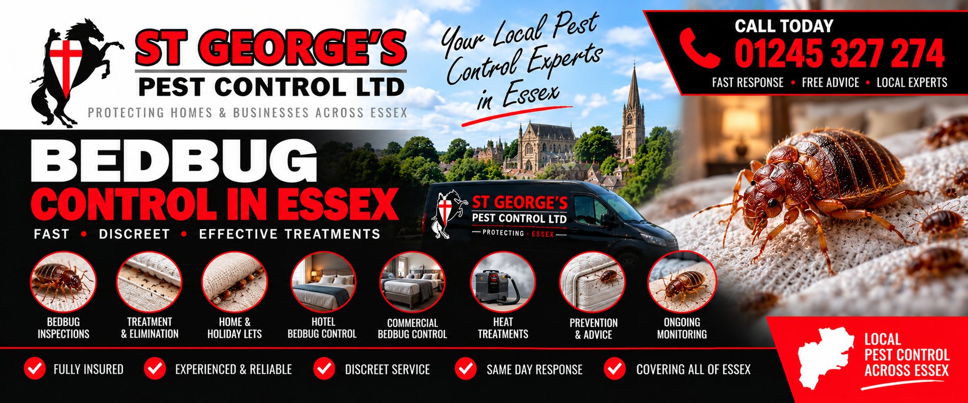 How to Spot Bed Bugs Early - St Georges Pest Control Ltd, Essex