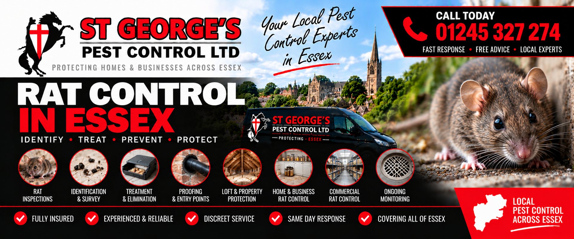 Signs of Rats in Your Home or Garden - St Georges Pest Control Ltd, Essex